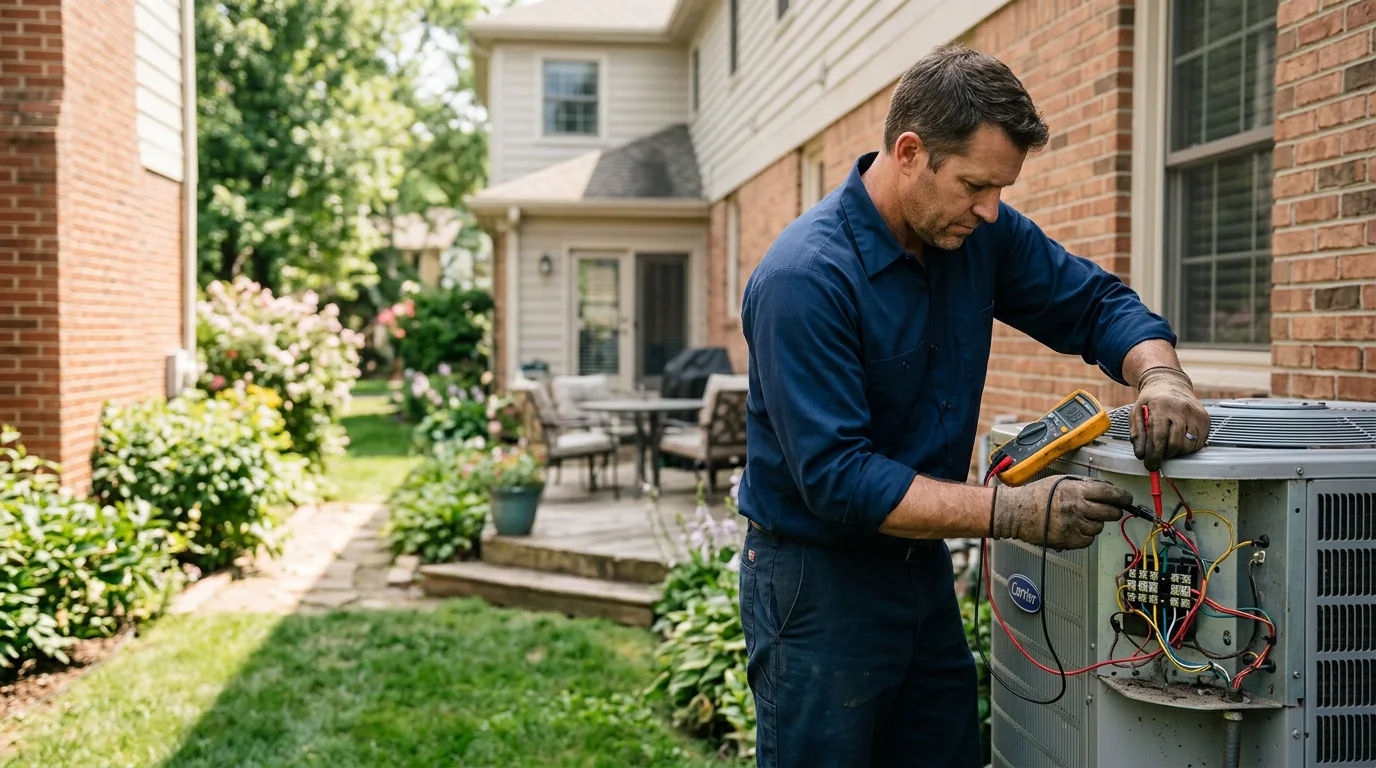 HVAC technician working near Girard, KS